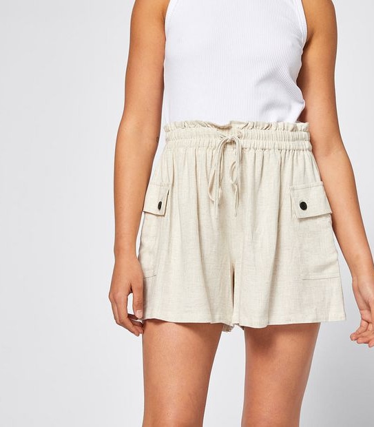 Lily Loves Linen Blend Utility Shorts