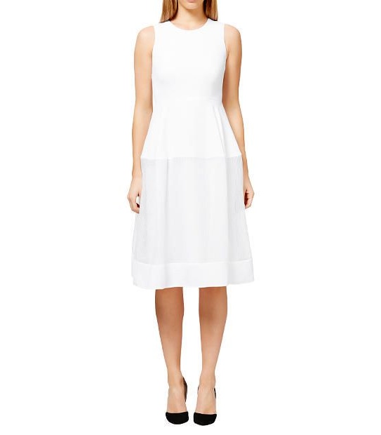 Yours Sincerely Sheer Panel Dress