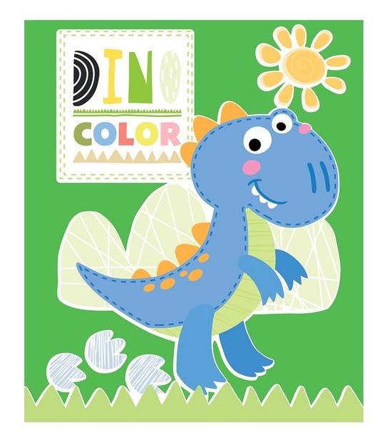 Dino Colouring: Blue Dinosaur
