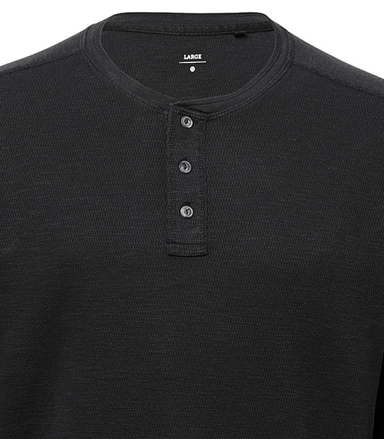 Long Sleeve Henley Top