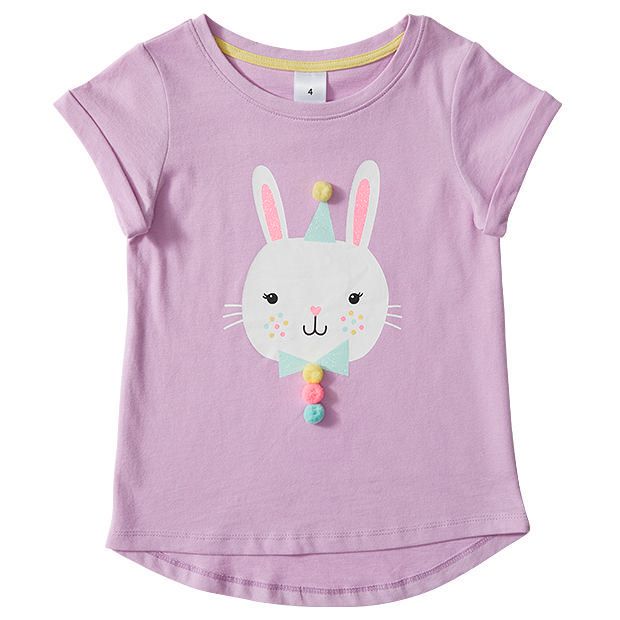 【DEARMINE】Heart Rabbit Printing Short Sleeves Women T Shirt Bunny Heartbeat Rabbit Print Tshirt Women