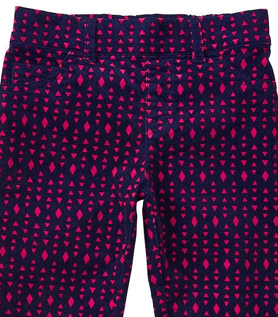 Print Cord Pants