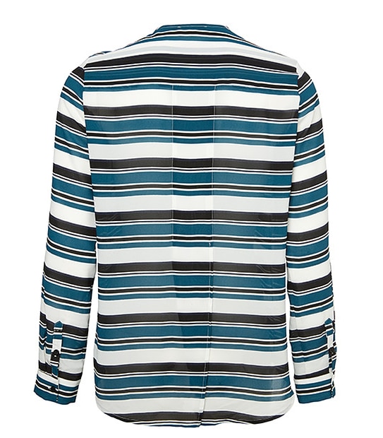 Collarless Blouse - Stripe 2 of 3