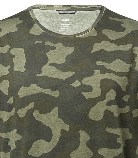 Camo Print T-Shirt
