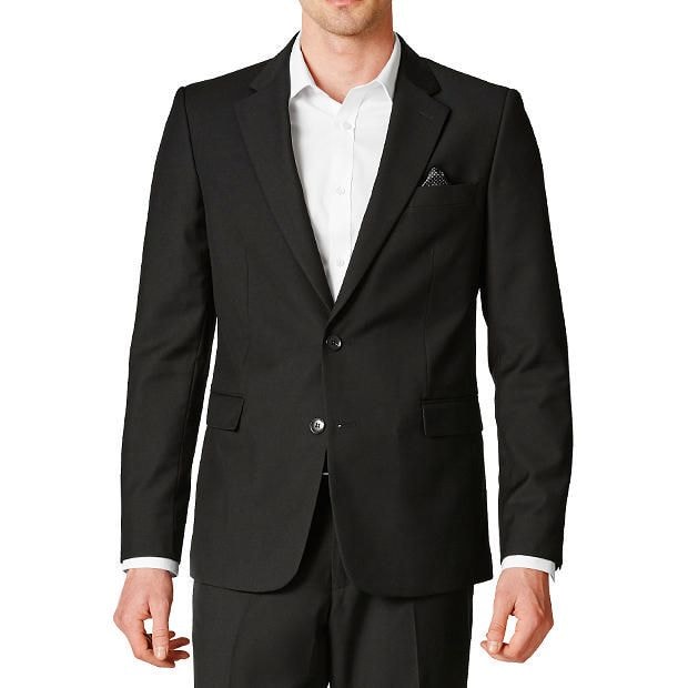 Tailored Slim Fit Suit Jacket - Black | Target Australia