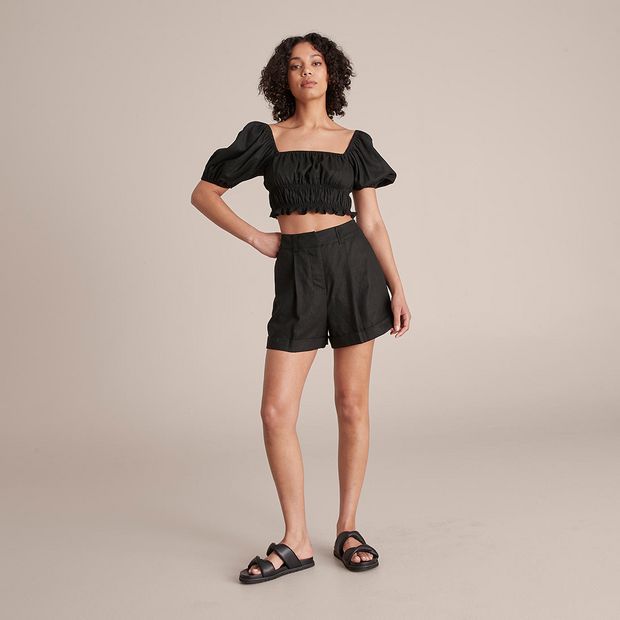 Lily Loves Short Puff Sleeve Blouse | Target Australia