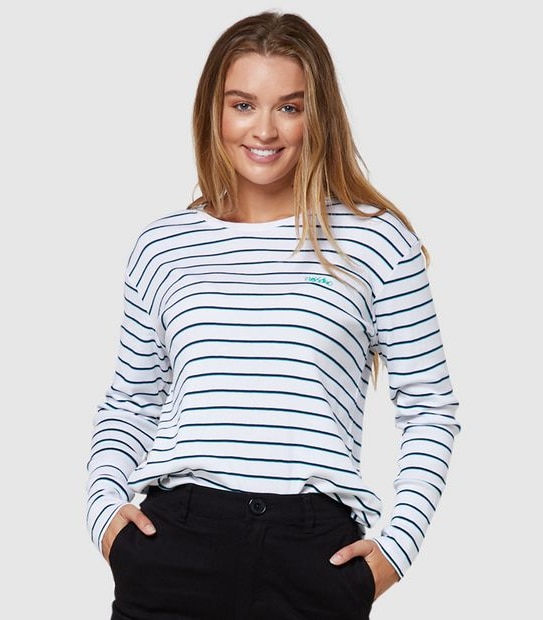 Mossimo LA Long Sleeve Ribbed T-Shirt - Stripe