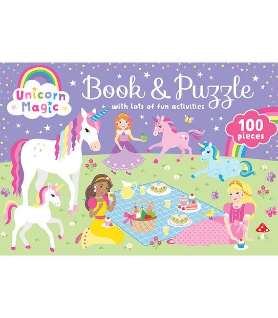 Unicorn Magic Book and Jigsaw Puzzle