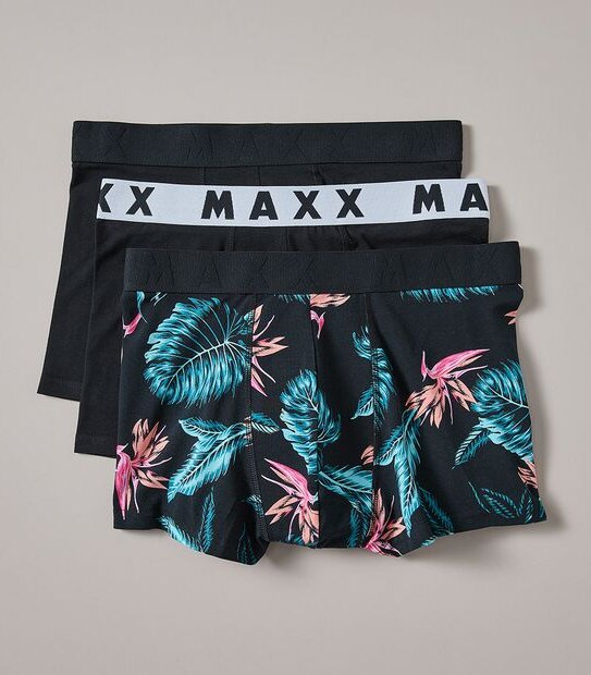 Maxx 3 Pack Hipster Trunks