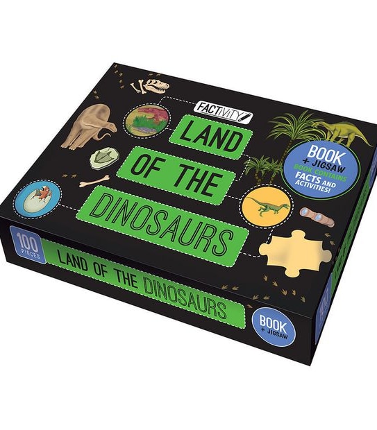 Factivity Land of the Dinosaurs Book and Jigsaw Puzzle