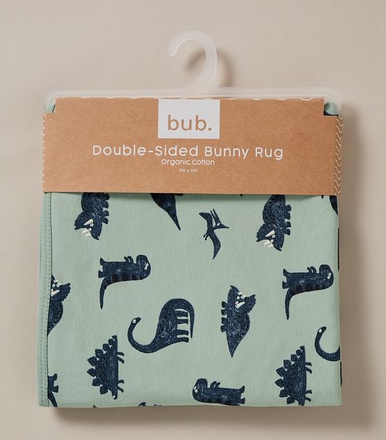 bub. Organic Cotton Double-Sided Bunny Rug