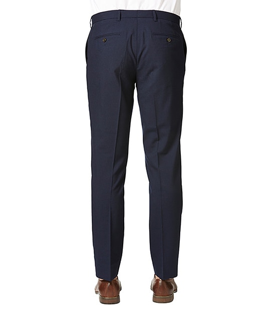 Cool Wool Suit Trousers - Navy