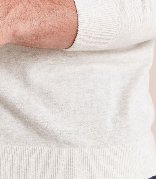 Linen Blend Knit Crew Neck Jumper
