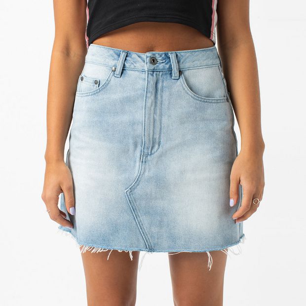 ZxZanerobe Denim Skirt - Arctic Wash Blue | Target Australia