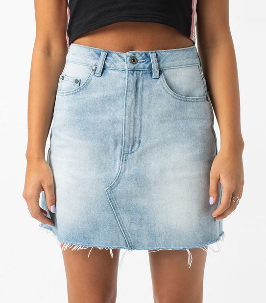 ZxZanerobe Denim Skirt - Arctic Wash Blue