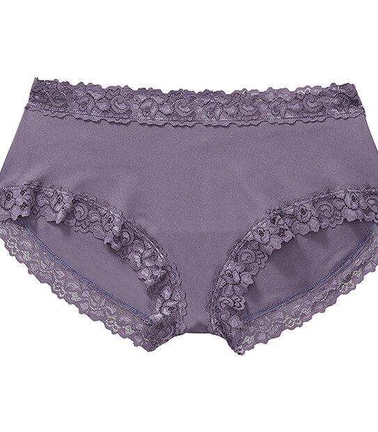 Microfibre Boyleg Briefs - Purple