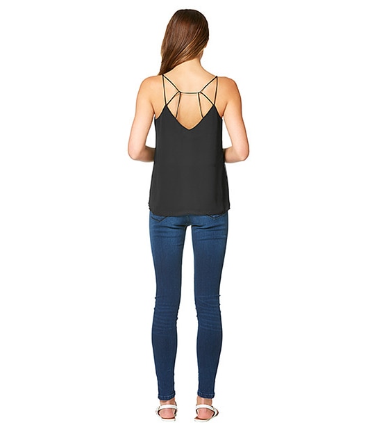 Lily Loves Strap Back Singlet - Black 2 of 5