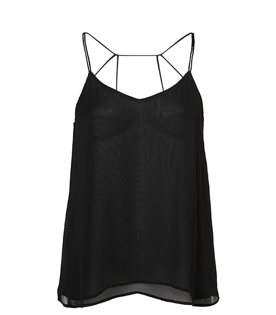 Lily Loves Strap Back Singlet - Black 4 of 5