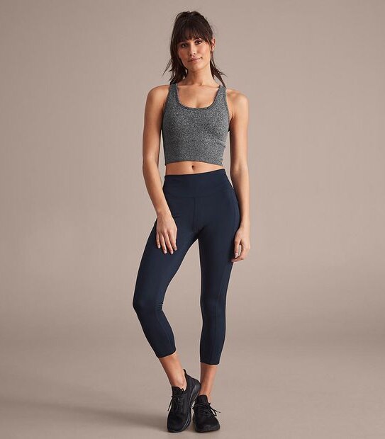 Seamfree Longline Ribbed Crop Top