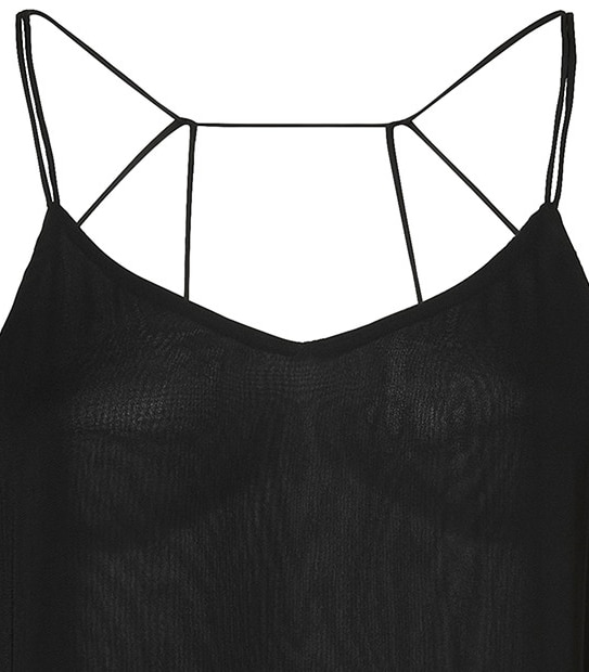Lily Loves Strap Back Singlet - Black 5 of 5