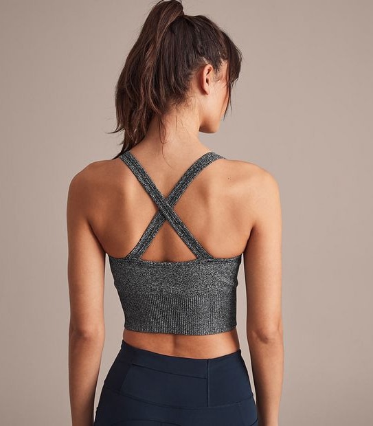 Seamfree Longline Ribbed Crop Top