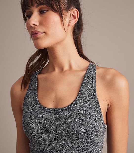 Seamfree Longline Ribbed Crop Top