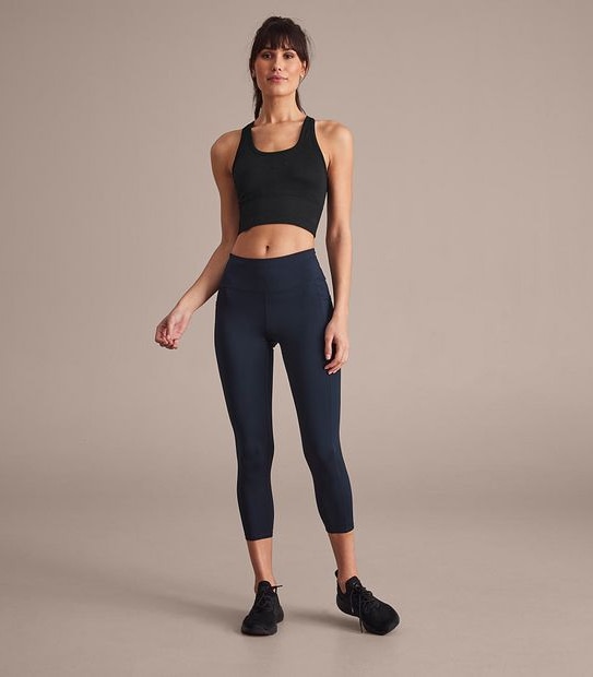 Active Longline Ribbed Crop Top; Style: 218301AN