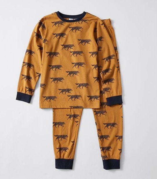 Organic Cotton Wolf Pyjama Set