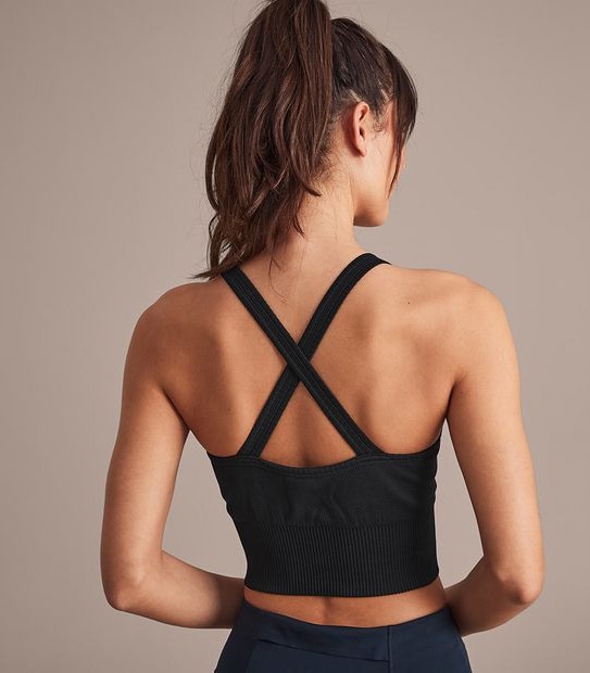 Active Longline Ribbed Crop Top; Style: 218301AN