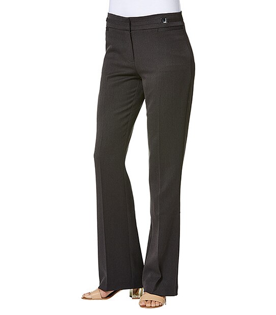 Tailored Bootleg Pants - Charcoal