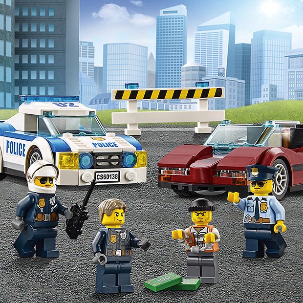 police high speed chase lego