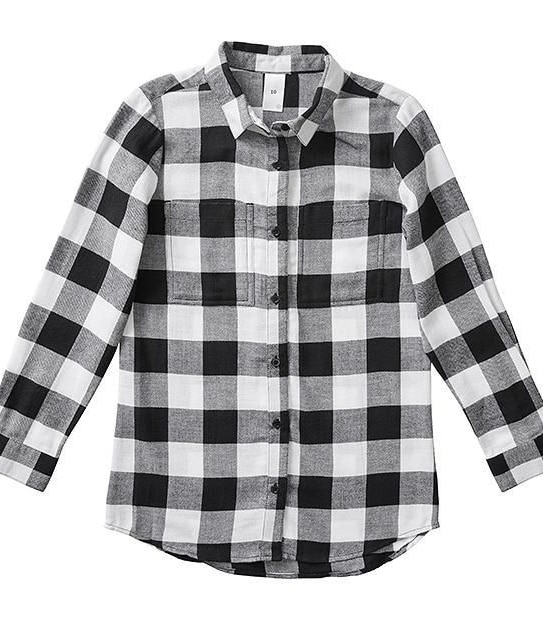 Long Sleeve Cotton Check Shirt