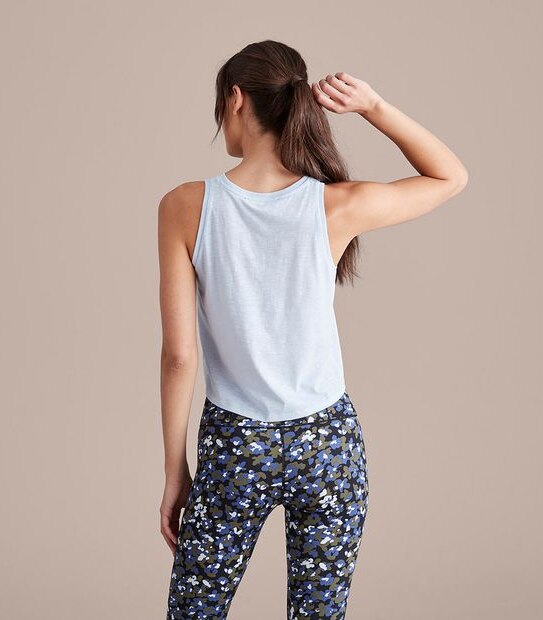 Active Cropped Muscle Tank Top