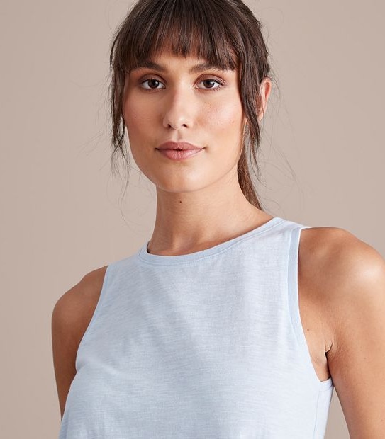 Active Cropped Muscle Tank Top
