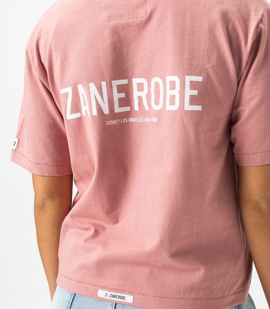 ZxZanerobe Oversized Crop Tank - Ash Rose