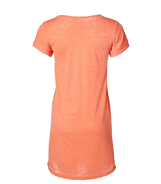 Lily Loves Burnout T-Shirt Dress - Coral