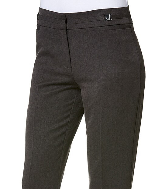 Tailored Bootleg Pants - Charcoal