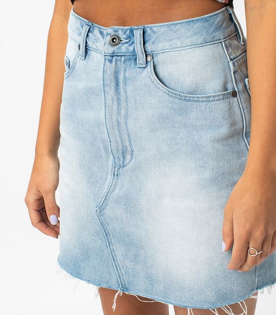 ZxZanerobe Denim Skirt - Arctic Wash Blue