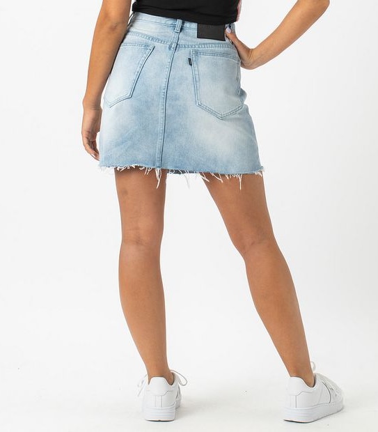 ZxZanerobe Denim Skirt - Arctic Wash Blue