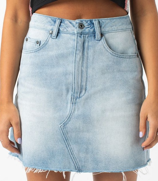 ZxZanerobe Denim Skirt - Arctic Wash Blue