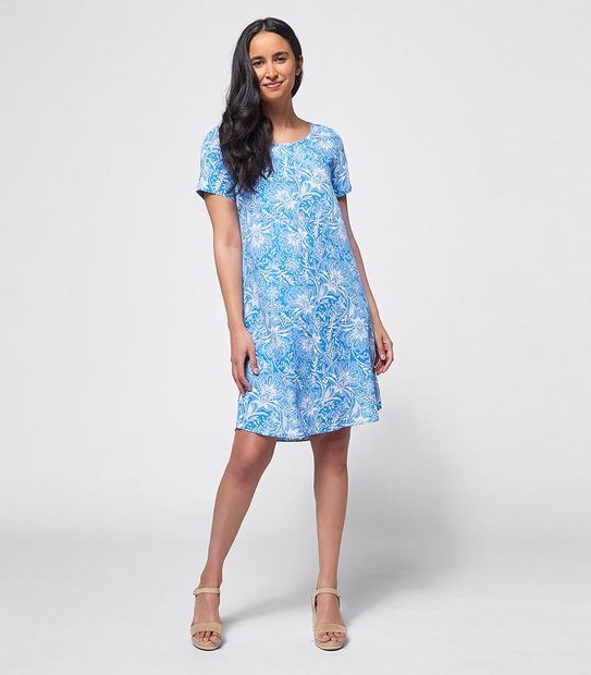 Short Sleeve Woven Shirt Dress