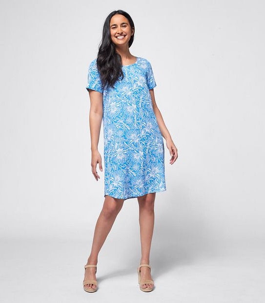 Short Sleeve Woven Shirt Dress