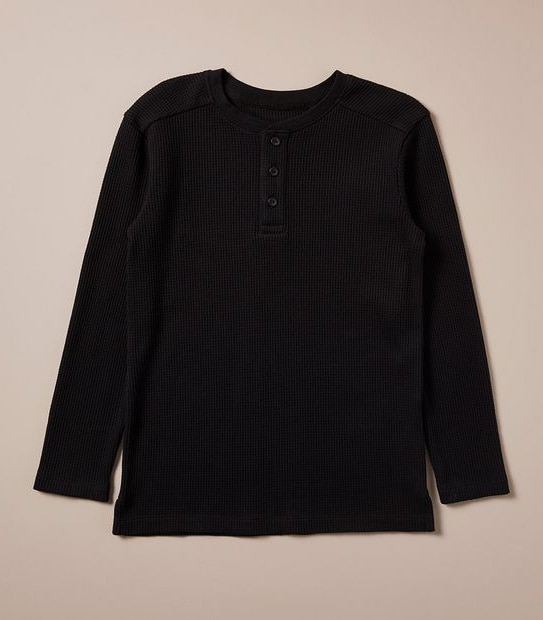 Waffle Henley Top