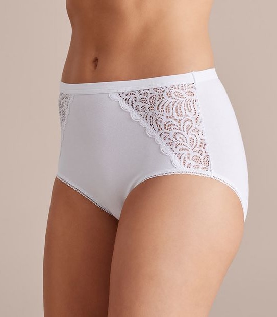 Cotton and Lace Full Briefs; Style: LFB27843