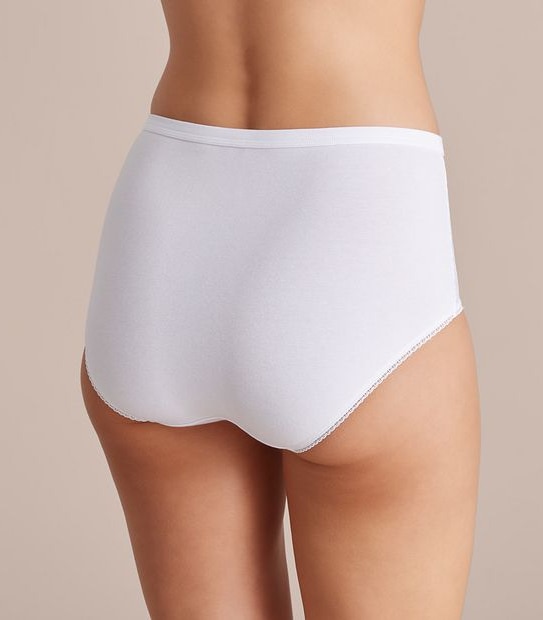 Cotton and Lace Full Briefs; Style: LFB27843