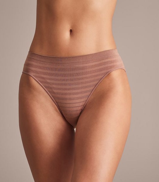 2 Pack Matte and Shine Seamfree Bikini Briefs