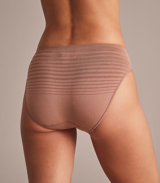 2 Pack Matte and Shine Seamfree Bikini Briefs