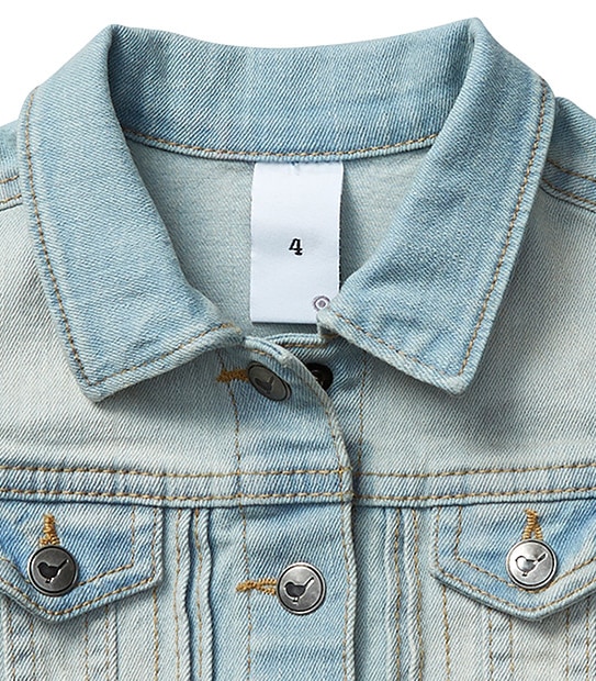 Girls' Mid Wash Denim Vest
