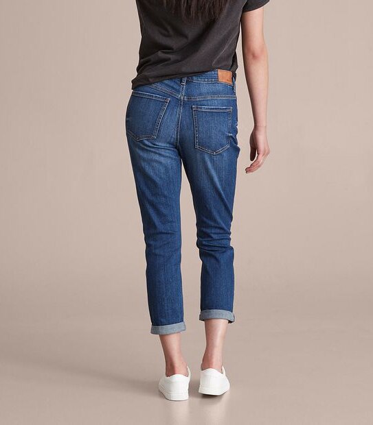 Tash Mid Rise Ankle Length Girlfriend Jeans