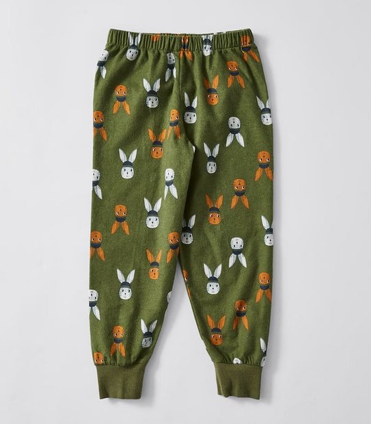 Organic Cotton Flannelette Bunny Pyjama Set